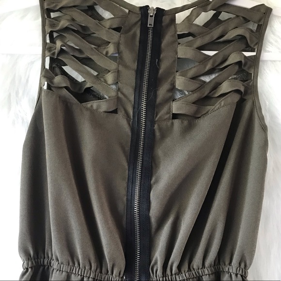 Studio Y Olive green Dress - Picture 8 of 9